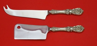 Cheese Set Made to Order Two Piece Cheese Set which includes: Cheese Knife with pick 8 1/4”, & Cheese Cleaver  5 1/2” - Francis I - NEWER - Reed & Barton in script mark by Reed and Barton - Sterling