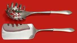 Italian Set Made to Order Two Piece Italian Set which includes:  Lasagna Server 11” & Pasta Server 11” - Old Colony by Watson - Sterling