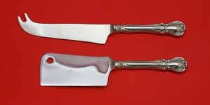 Cheese Set Made to Order Two Piece Cheese Set which includes: Cheese Knife with pick 8 1/4” & Cheese Cleaver  5 1/2” - Old Master by Towle - Sterling