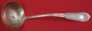 Soup Ladle brite-cut  stippled bowl  13