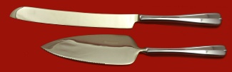 Wedding Cake Set **Made to Order Two Piece Wedding Cake Set Which Includes: Wedding Cake Knife 11” & Cake Server 9” - Gala Impulse - Stainless by Oneida - Stainless