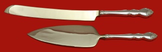 Wedding Cake Set **Made to Order Two Piece Wedding Cake Set Which Includes: Wedding Cake Knife 11”, & Cake Server  - Dover - Stainless by Oneida - Stainless