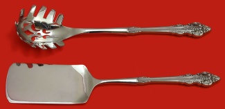 Italian Set **Made to Order Two Piece Italian Set which includes: Lasagna Server 11”, & Pasta Server 11” - Cherbourg - Stainless by Oneida - Stainless