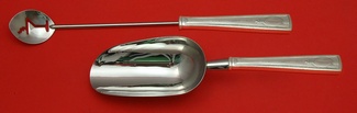 Bar Set **made to order  2-pc Bar Set Which Includes: Martini Spoon 12” & Ice Scoop 9”  HH WS - Carthage by Wallace - Sterling