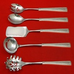 Hostess Set Made to Order Five Piece Hostess Set Which Includes: Two Piece Salad Serving Set 11”, Lasagna Server 10”, Soup Ladle 11 ½” & Pasta Server 10 ¾” - Carthage by Wallace - Sterling