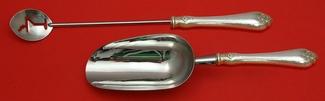 Bar Set **made to order 2-pc Bar Set Which Includes: Martini Spoon 12” & Ice Scoop 9” HH WS - Duchess by Whiting - Sterling - With Monogram