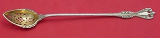 Olive Spoon GW  original  long  fancy  pierced  8 3/8