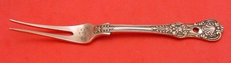 Fruit Fork 2-tine  rare Tiffany copper sample  one of a kind - English King by Tiffany - Sterling