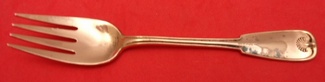 Fish Fork rare Tiffany copper sample  one of a kind 6 3/4