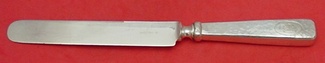 Dinner Knife blunt  silver plate  9 7/8
