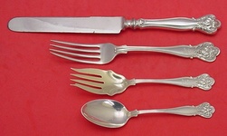 Dinner 4-pc Setting availability based on stock listed below - New Vintage by Durgin - Sterling - With Monogram