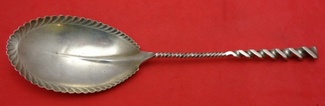 Berry Spoon #22 pie crust edge some dings in bowl 9 5/8