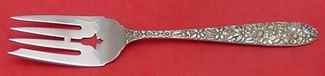 Cold Meat Fork pierced  8 1/4