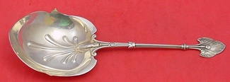 Berry Spoon w/ design in bowl  9 1/2