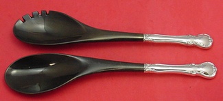 Salad Serving Set w/ black plastic  12