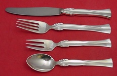 Regular 4-pc Setting availability based on stock listed below   - Queen Christina aka Wings by Frigast - Sterling