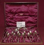 Ice Cream Set w/ 12 Ice Cream Spoons  w/ gourd  6
