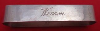 Napkin Ring handwrought #85  mono 
