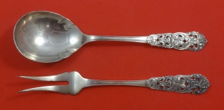 Salad Serving Set AS  w/ 2-tine fork  9
