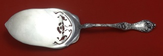 Pie Server FH AS  pierced w/ flower  9 1/8
