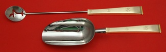 Bar Set **made to order 2-pc Bar Set Which Includes: Martini Spoon 12” & Ice Scoop 9” HH WS - Golden Snowflake by Gorham - Sterling