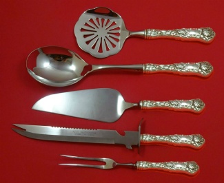 Thanksgiving Holiday Serving Set **made to order 5-pc which includes:  Carving/Serving Fork 8 1/2
