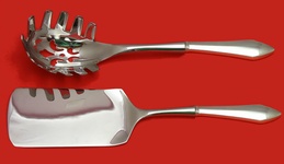 Italian Set Made to Order Two Piece Italian Set which includes:  Lasagna Server 11”, & Pasta Server 11” - Chatham by Durgin - Sterling