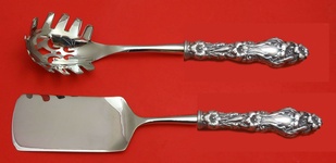 Italian Set Made to Order Two Piece Italian Set which includes:  Lasagna Server 11” & Pasta Server 11” - Lily by Whiting - Sterling