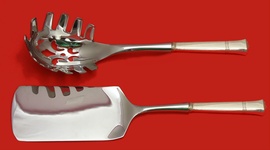 Italian Set Made to Order Two Piece Italian Set which includes:  Lasagna Server 11” & Pasta Server 11” - Windham by Tiffany - Sterling
