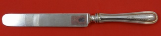 Dinner Knife blunt w/ silverplate blade & 1910 on back  9 7/8