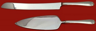 Wedding Cake Set custom made  Two Piece Wedding Cake Set  Which Includes: Wedding Cake Knife 11”  & Cake Server 9”  - Flemish by Tiffany - Sterling