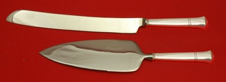 Wedding Cake Set Made to Order Two Piece Wedding Cake Set Which Includes: Wedding Cake Knife 11” & Cake Server 9”   - Windham by Tiffany - Sterling