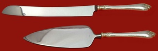 Wedding Cake Set Made to Order Two Piece Wedding Cake Set Which Includes: Wedding Cake Knife 11”, & Cake Server 9”   - Duchess by Whiting - Sterling - With Monogram