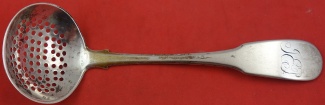 Sugar Sifter Ladle coin  by John Ward  c.1830   6 1/4