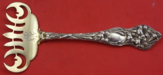 Sardine Fork fancy GW w/ 7-tines w/ bar 4 7/8 - Lily by Watson - Sterling - With Monogram