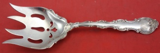 Fish Serving Fork w applied lacing  8 1/2