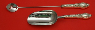 Bar Set **made to order 2-pc Bar Set Which Includes: Martini Spoon 12” & Ice Scoop 9” HH WS - Douvaine by Unger - Sterling