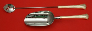 Bar Set **made to order 2-pc Bar Set Which Includes: Martini Spoon 12” & Ice Scoop 9” HH WS - Newport Scroll by Gorham - Sterling