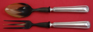 Salad Serving Set w/ bone  9 1/2
