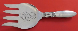 Fish Serving Fork HH  AS  w/ fish on blade  8