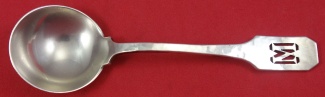Bouillon Soup Spoon w/ pierced mono 