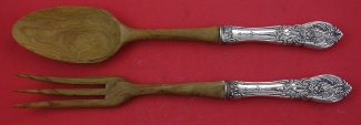 Salad Serving Set w/ wood  9