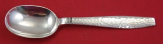 Dinner Spoon heavily hammered  7 7/8