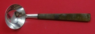 Gravy Ladle sterling w/ wood handles  7 1/4