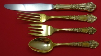 Regular 4-pc Setting availability based on stock listed below - French Renaissance - Vermeil by Reed and Barton - Sterling