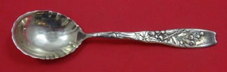 Sugar Spoon fluted  w/ blueberries  6 1/8
