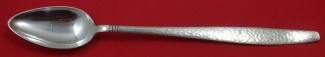Platter Spoon heavily hammered  11 3/8