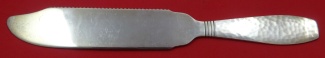 Cake Knife FH  AS  serrated  heavily hammered  10 1/2