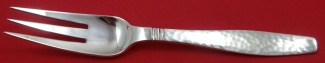 Dinner Fork 3-tine  heavily hammered  7 5/8