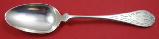 Teaspoon engraved shield design  6